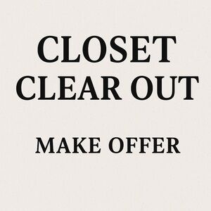 Closet Clear Out Offer